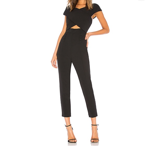 Elliatt Pants - Revolve BB Dakota Black Jumpsuit ELLIATT Medium